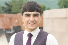 Hrachya Baghdasaryan from Shushi, Artsakh Republic. Hrachya is a Data processing student in physics and artificial intelligence department of the Faculty of Physics of Yerevan State University.