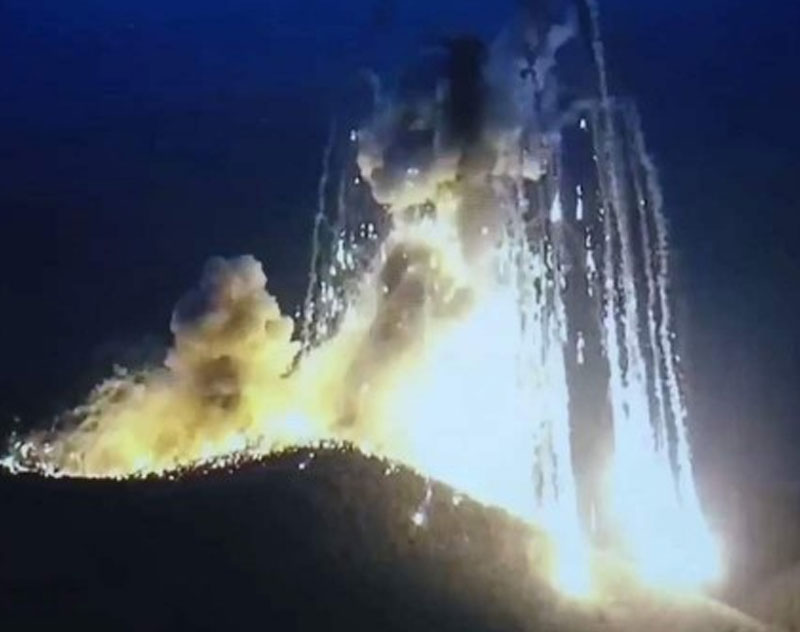 Azerbaijan used white phosphorus as incendiary weapon, as well as other internationally banned monition against civilians across the Republic of Artsakh.